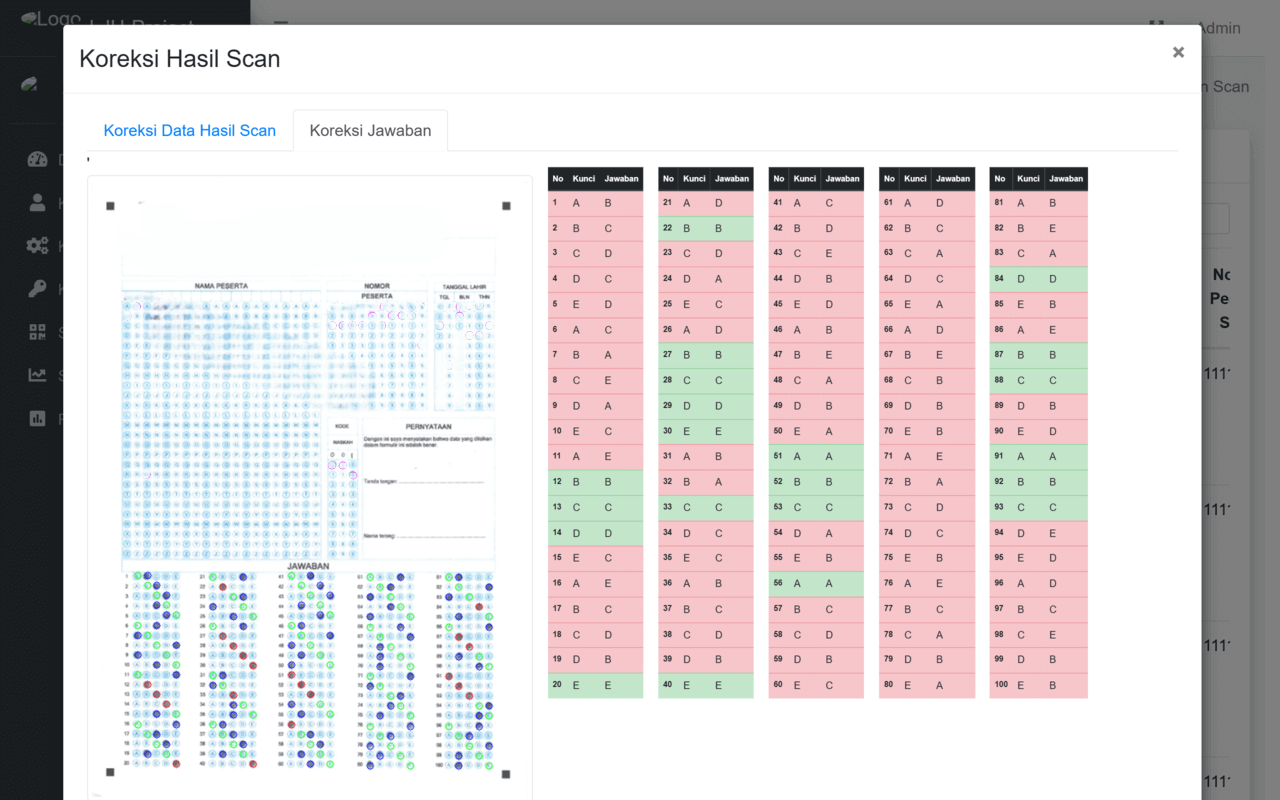 AI Answer Sheet Checker